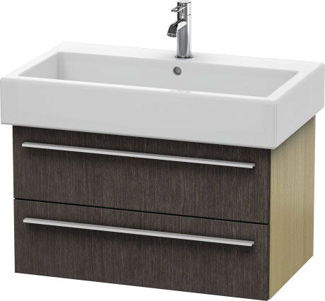 Duravit X-Large 30" x 18" x 17" Dark Brushed Oak Finish Wall-Mounted Vanity Unit (XL634507272)