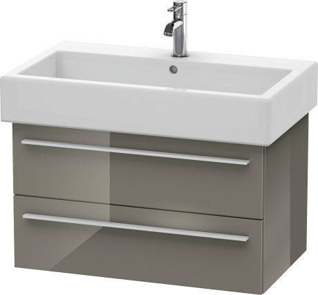 Duravit X-Large 30" x 18" x 17" Flannel Gray Finish Wall-Mounted Vanity Unit (XL634508989)