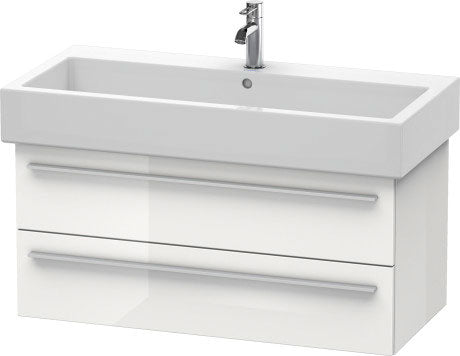 Duravit X-Large 37" x 18" x 17" Walnut Dark Finish Wall-Mounted Vanity Unit (XL634602121)