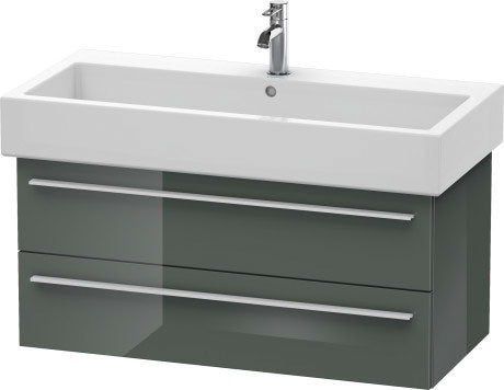 Duravit X-Large 37" x 18" x 17" Dolomite Gray Finish Wall-Mounted Vanity Unit (XL634603838)