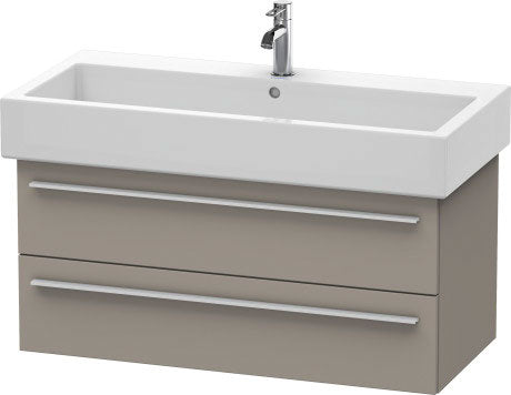 Duravit X-Large 37" x 18" x 17" Basalt Finish Wall-Mounted Vanity Unit (XL634604343)