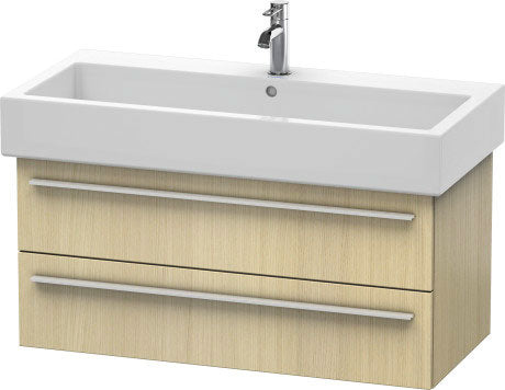 Duravit X-Large 37" x 18" x 17" Mediterranean Oak Finish Wall-Mounted Vanity Unit (XL634607171)