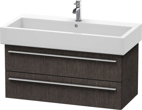 Duravit X-Large 37" x 18" x 17" Dark Brushed Oak Finish Wall-Mounted Vanity Unit (XL634607272)
