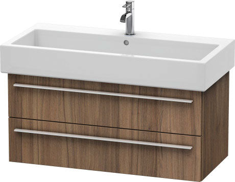 Duravit X-Large 37" x 18" x 17" Walnut Finish Wall-Mounted Vanity Unit (XL634607979)