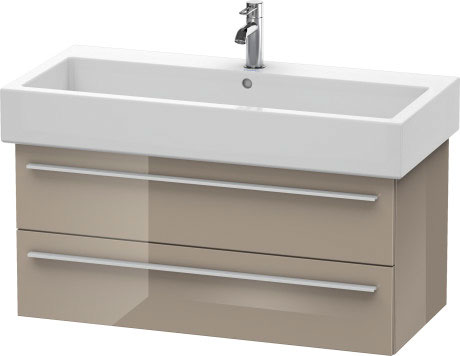Duravit X-Large 37" x 18" x 17" Cappuccino Finish Wall-Mounted Vanity Unit (XL634608686)