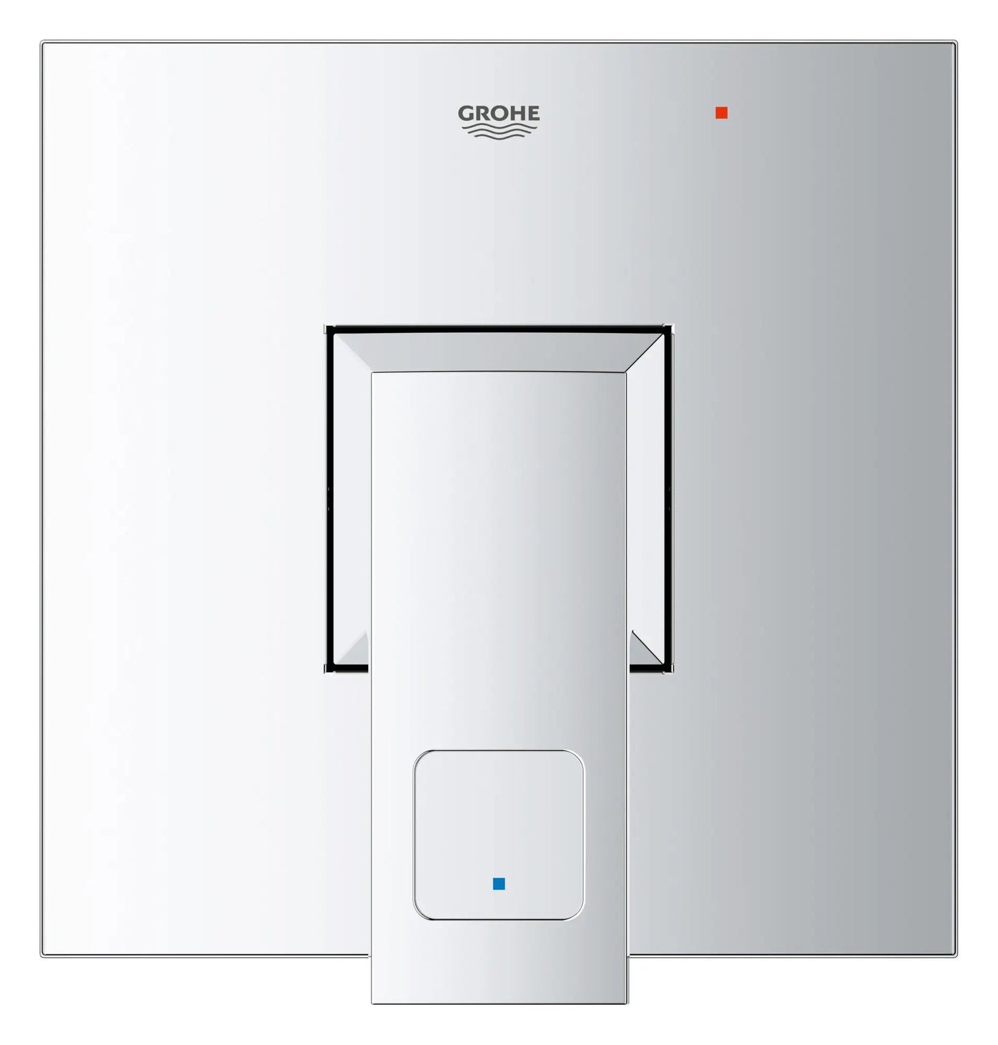 Grohe Eurocube® Pressure Balance Metal Handle and Plate StarLight Chrome Valve Trim With Cartridge