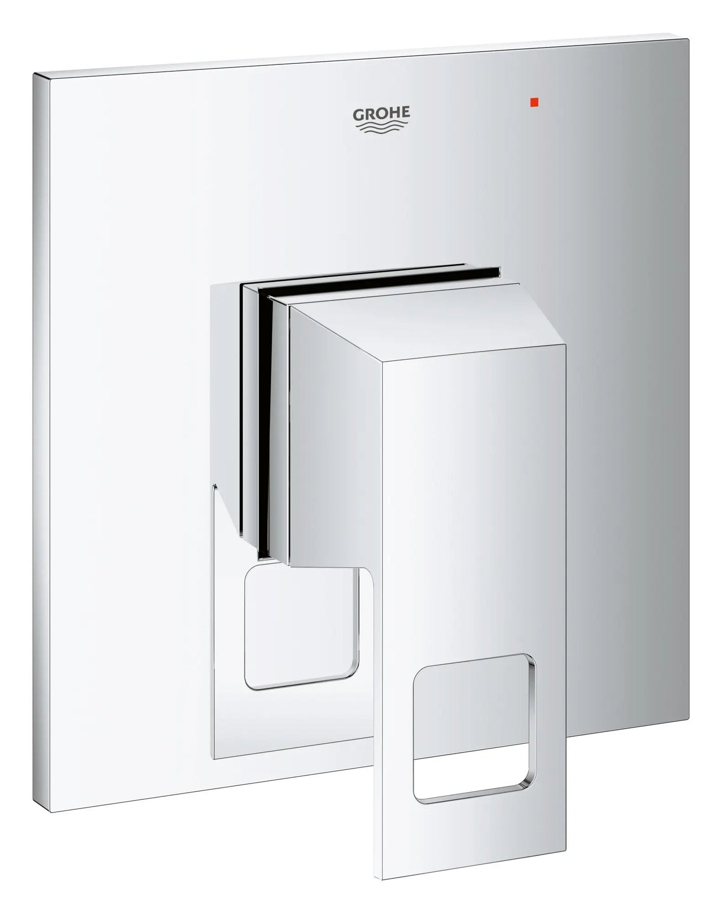 Grohe Eurocube® Pressure Balance Metal Handle and Plate StarLight Chrome Valve Trim With Cartridge