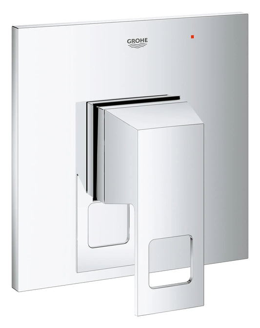 Grohe Eurocube® Pressure Balance Metal Handle and Plate StarLight Chrome Valve Trim With Cartridge