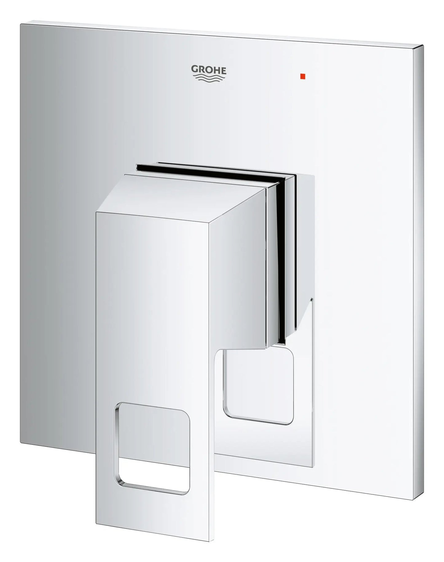 Grohe Eurocube® Pressure Balance Metal Handle and Plate StarLight Chrome Valve Trim With Cartridge
