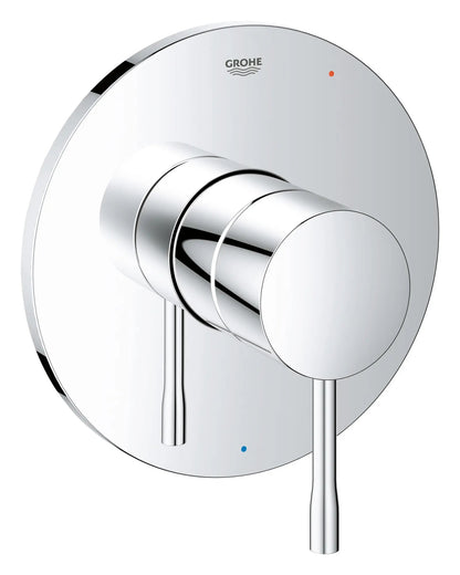 Grohe Essence Double Ceramic Pressure Balance StarLight Chrome Valve Trim With Cartridge
