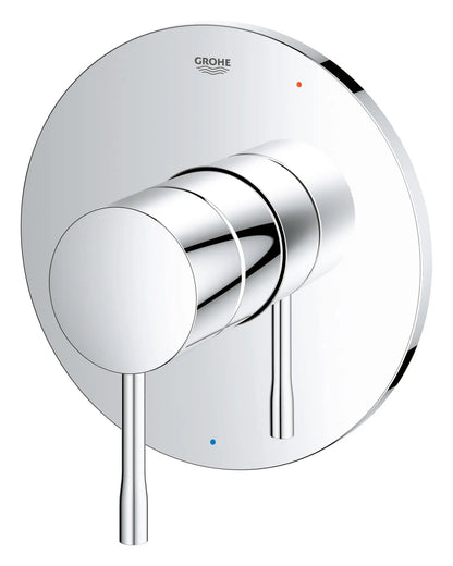 Grohe Essence Double Ceramic Pressure Balance StarLight Chrome Valve Trim With Cartridge