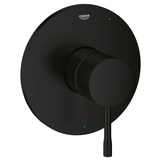 Grohe Essence Double Ceramic Pressure Balance Matte Black Valve Trim With Cartridge