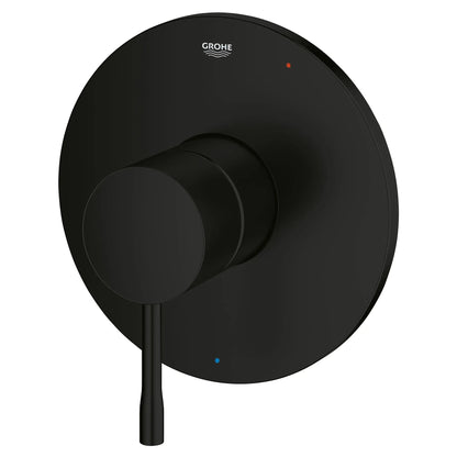 Grohe Essence Double Ceramic Pressure Balance Matte Black Valve Trim With Cartridge