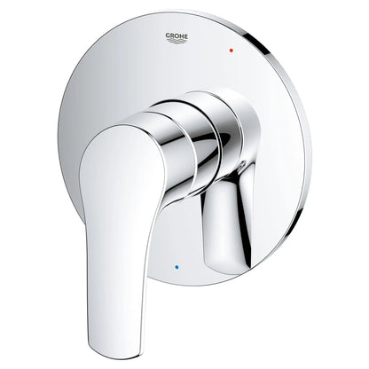 Grohe Eurosmart 19458003 Metal Handle and Plate Pressure Balance StarLight Chrome Valve Trim With Cartridge