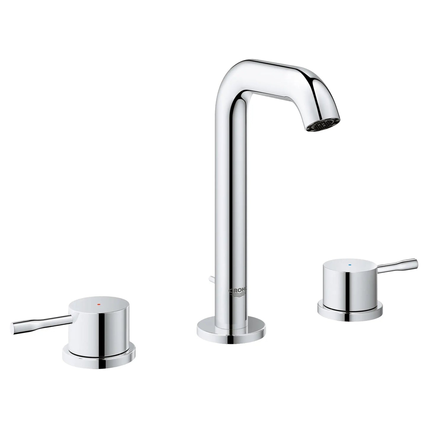 Grohe Essence 8" 1.2 GPM Two-Handle Wall Mount Widespread StarLight Chrome Faucet