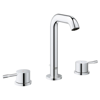 Grohe Essence 8" 1.2 GPM Two-Handle Wall Mount Widespread StarLight Chrome Faucet