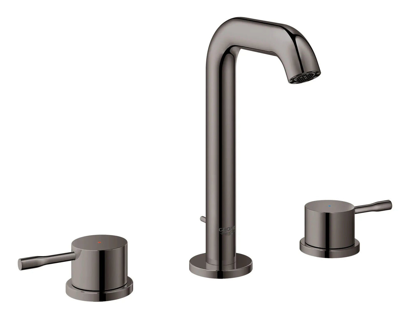 Grohe Essence 8" 1.2 GPM Two-Handle Wall Mount Widespread Hard Graphite Faucet