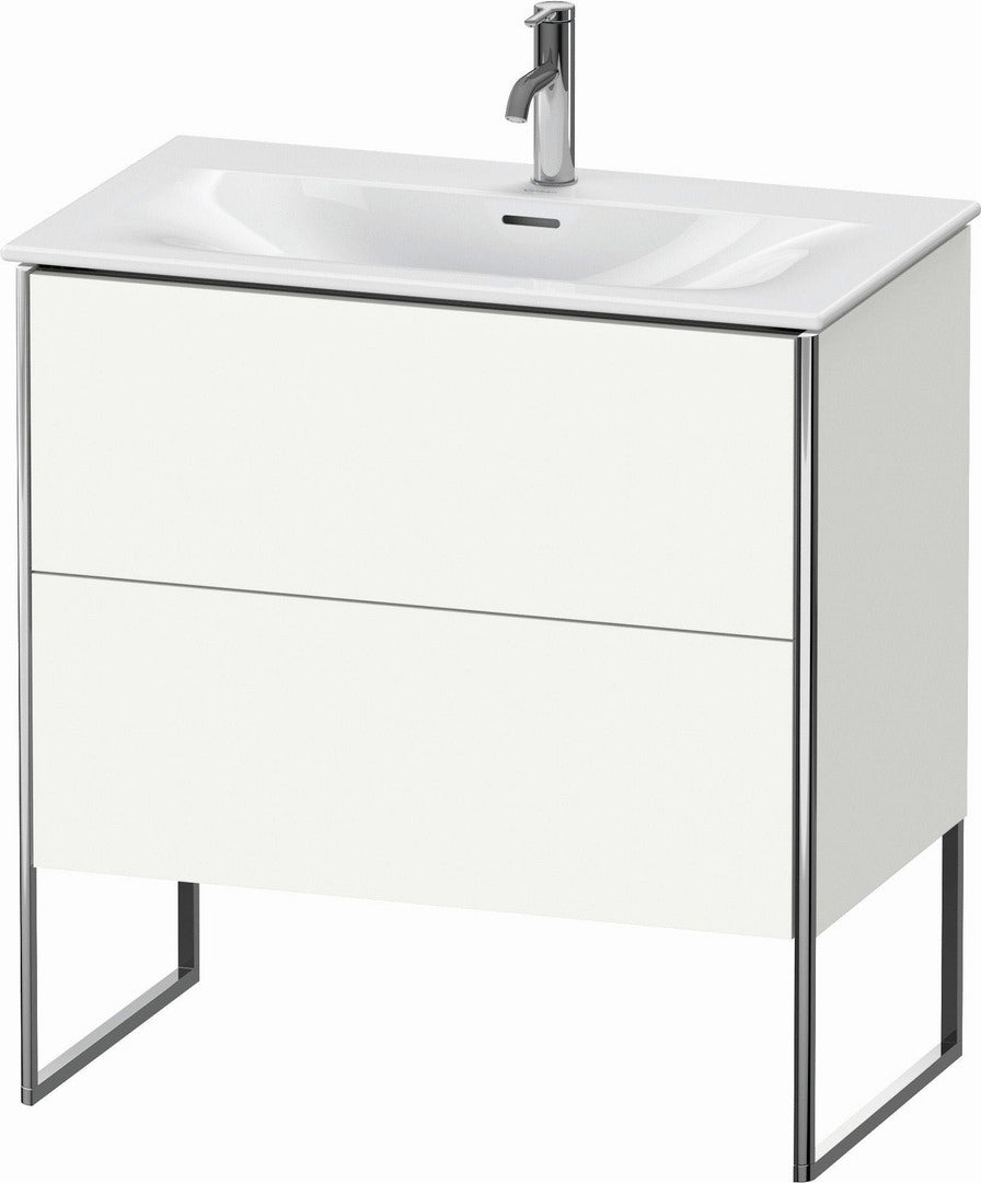 Duravit XSquare 32" White Satin Matt Two Drawer Floorstanding Vanity Unit (XS452403636)