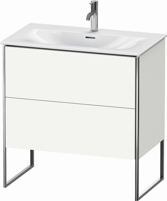 Duravit XSquare 32" White Satin Matt Two Drawer Floorstanding Vanity Unit (XS452403636)