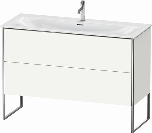 Duravit XSquare 48" White Satin Matt Two Drawer Floorstanding Vanity Unit (XS452603636)