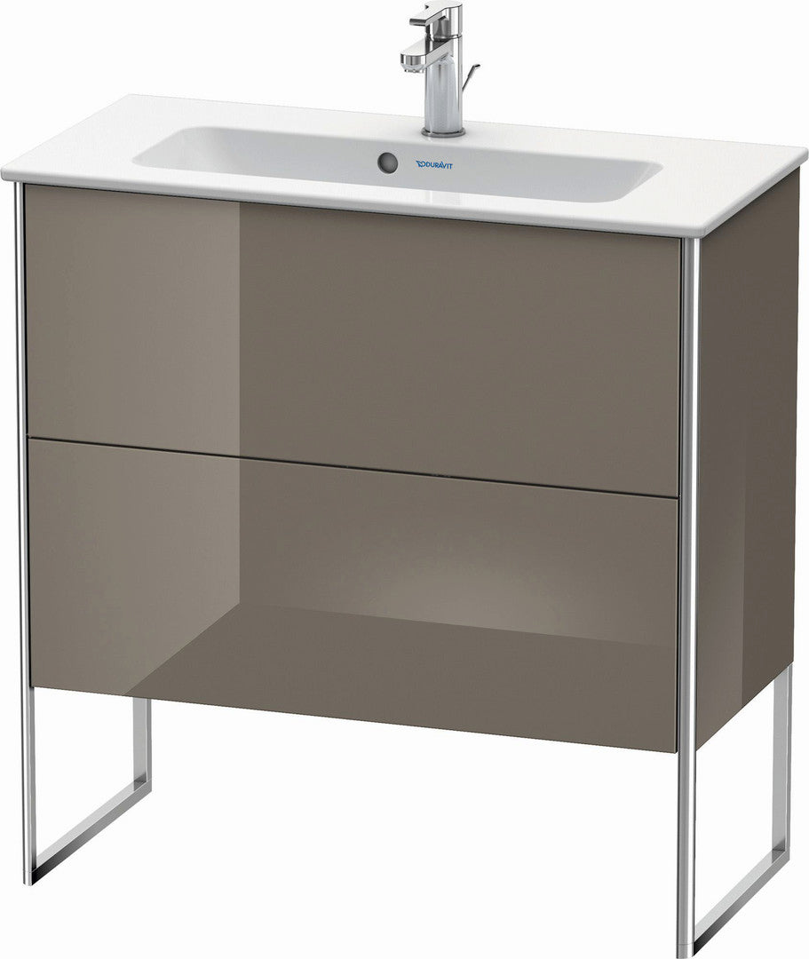 Duravit XSquare 32" Flannel Gray Two Drawer Floorstanding Vanity Unit (XS445508989)