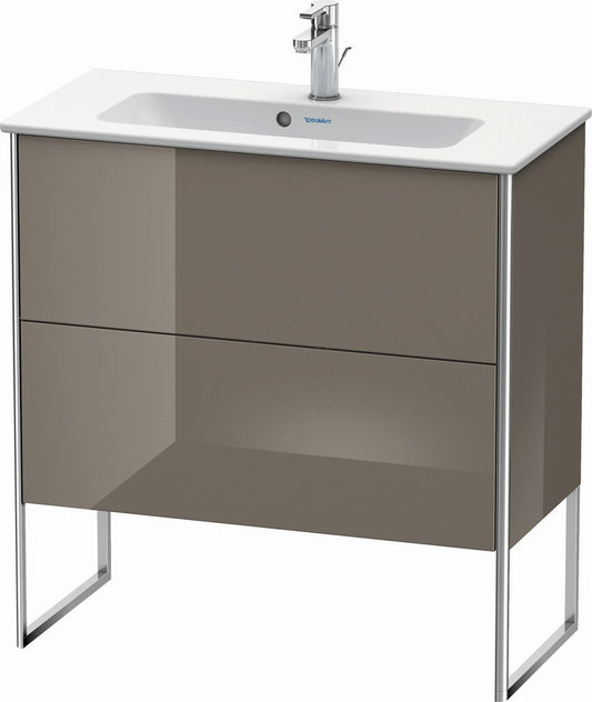 Duravit XSquare 32" Flannel Gray Two Drawer Floorstanding Vanity Unit (XS445508989)