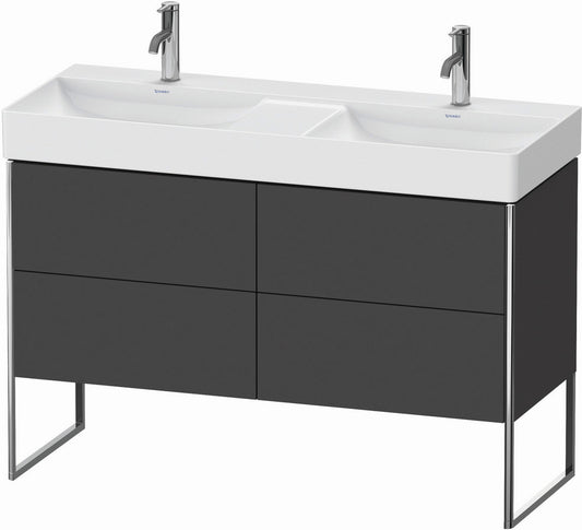 Duravit XSquare 47" Graphite Four Drawer Floorstanding Vanity Unit (XS445604949)