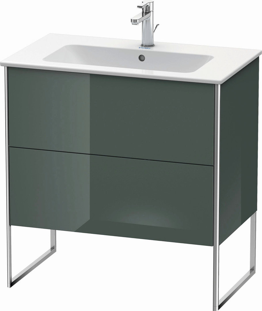 Duravit XSquare 32" Dolomite Gray Two Drawer Floorstanding Vanity Unit (XS444603838)