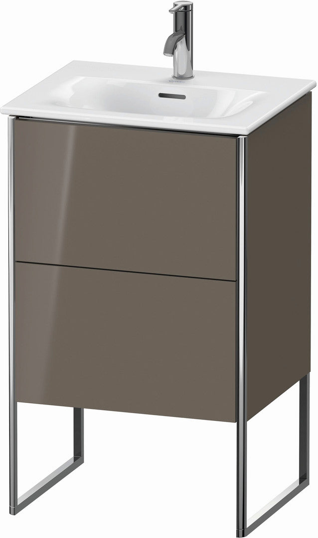 Duravit XSquare 20" Flannel Gray Two Drawer Floorstanding Vanity Unit (XS452108989)