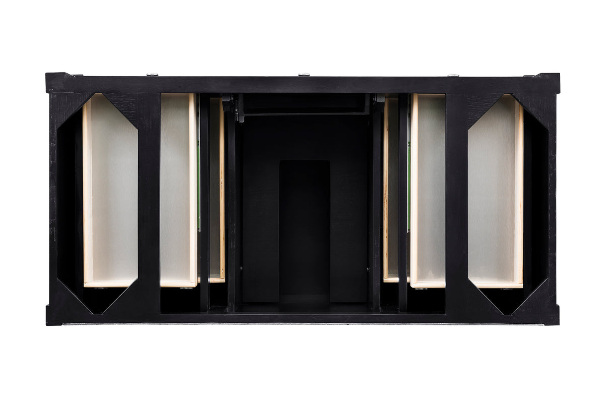 James Martin Vanities Brittany 48" Black Onyx Single Vanity With 3 CM Phantome Eclos Top