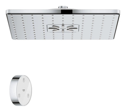 Grohe Rainshower™ 310 SmartConnect 12" 2-Spray 1.75 GPM StarLight Chrome Shower Head With Remote