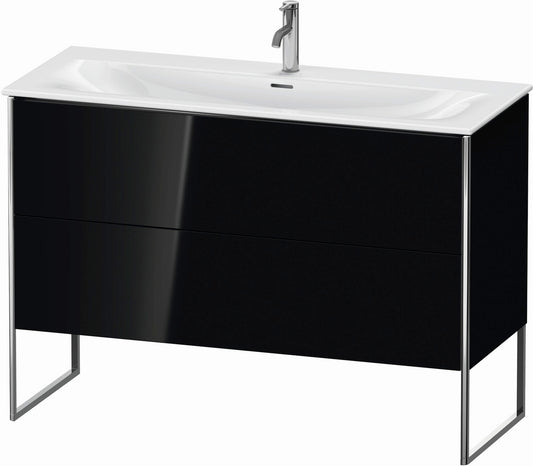 Duravit XSquare 48" Black Two Drawer Floorstanding Vanity Unit (XS452604040)