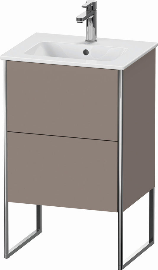 Duravit XSquare 20" Basalt Two Drawer Floorstanding Vanity Unit (XS445704343)