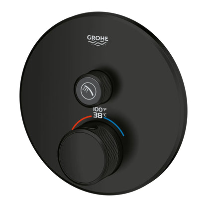 Grohe Grohtherm® SmartControl Single Function Matte Black Thermostatic Valve Trim