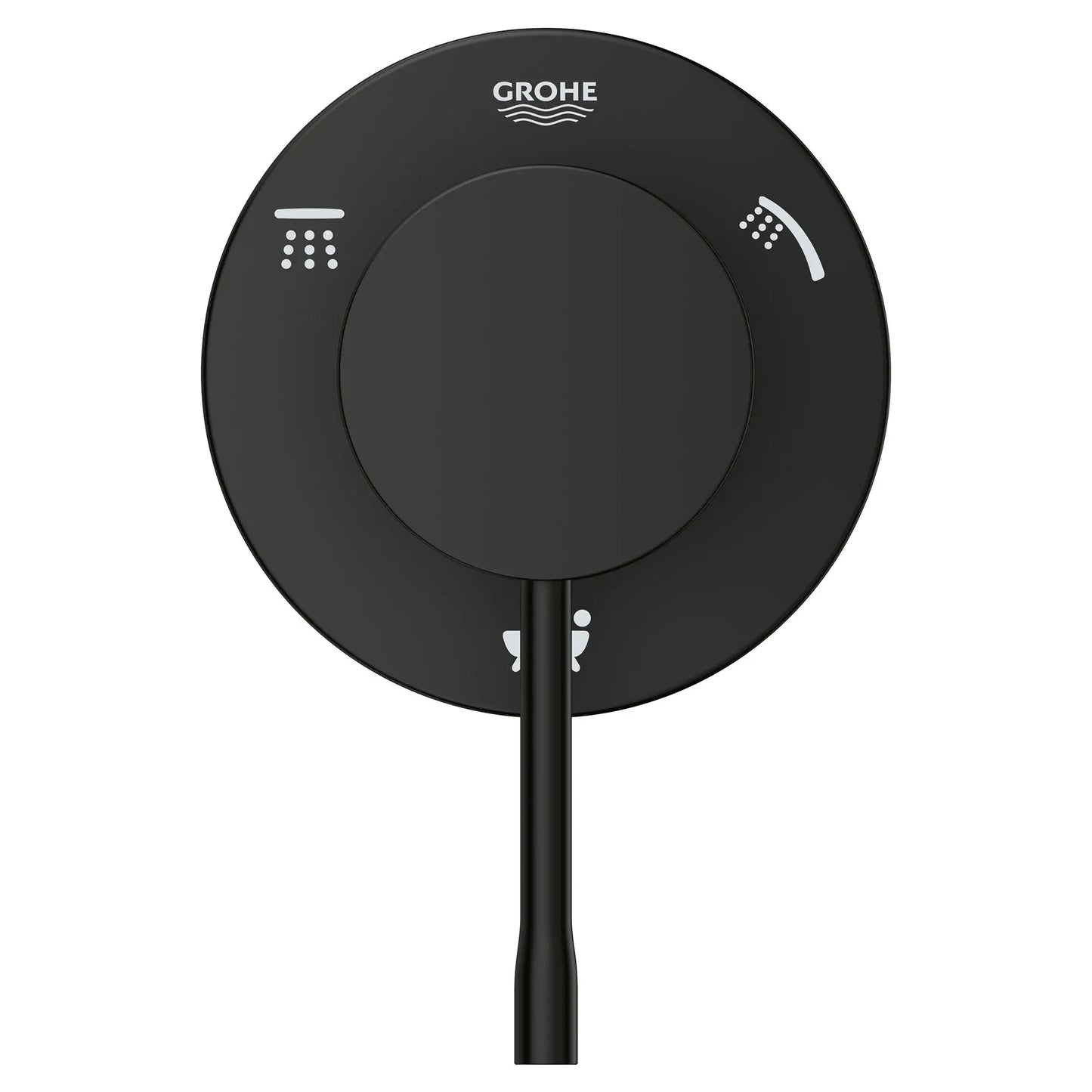 Grohe Essence 3-Way Diverter Trim Metal Lever Handle Matte Black Finish