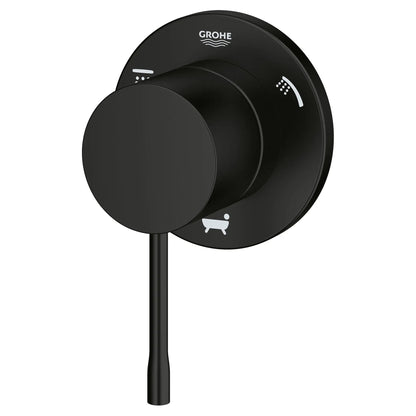 Grohe Essence 3-Way Diverter Trim Metal Lever Handle Matte Black Finish