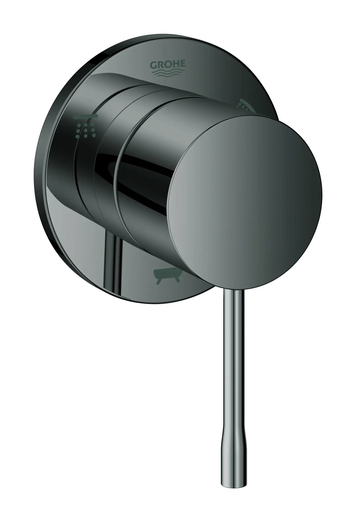 Grohe Essence 3-Way Diverter Trim Metal Lever Handle Hard Graphite Finish