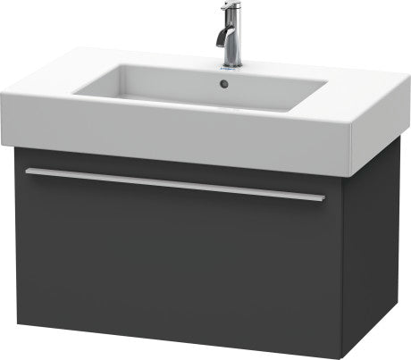 Duravit X-Large 31" x 18" x 18" Graphite Finish Wall-Mounted Vanity Unit (XL605204949)