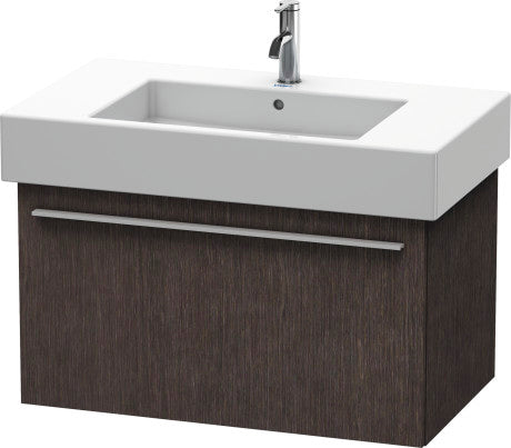 Duravit X-Large 31" x 18" x 18" Dark Brushed Oak Finish Wall-Mounted Vanity Unit (XL605207272)
