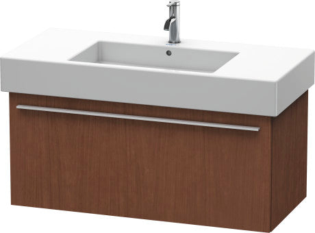 Duravit X-Large 39" x 18" x 18" American Walnut Finish Wall-Mounted Vanity Unit (XL605301313)
