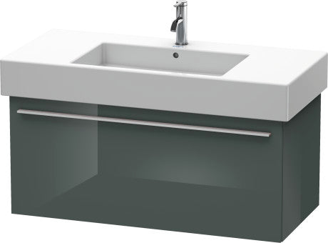 Duravit X-Large 39" x 18" x 18" Dolomite Gray Finish Wall-Mounted Vanity Unit (XL605303838)