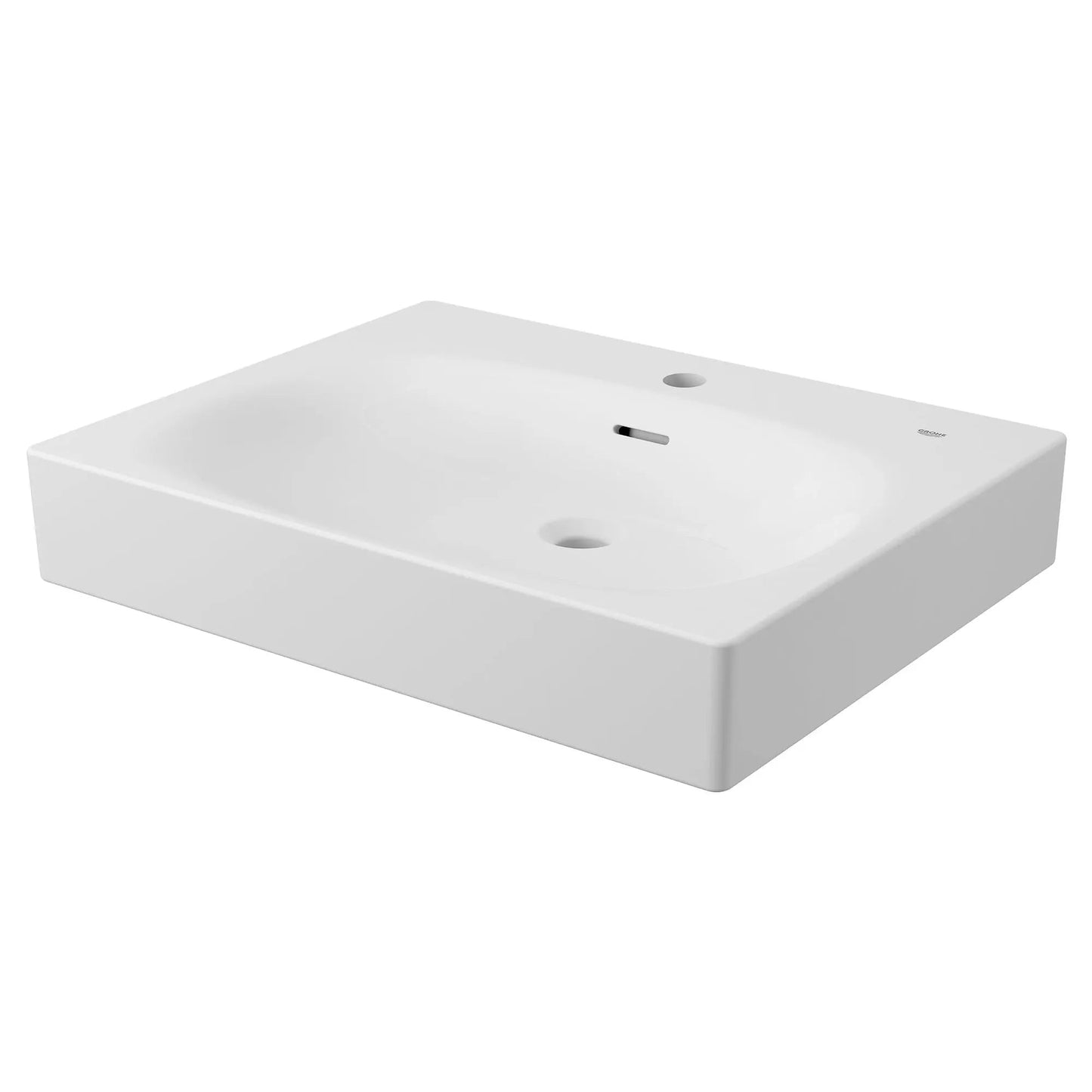Grohe Eurocube® 24" 1-Hole Wall Mount Alpine White Bathroom Sink
