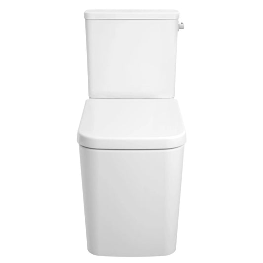 Grohe Eurocube® Right-Hand Trip Lever Two-Piece Right Height Alpine White Elongated Toilet With Seat