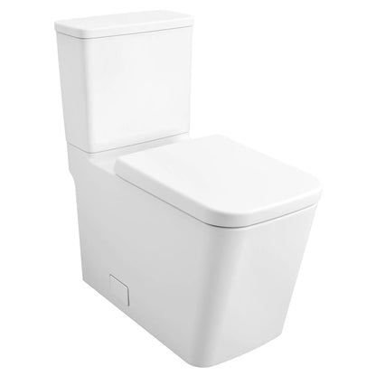 Grohe Eurocube® Right-Hand Trip Lever Two-Piece Right Height Alpine White Elongated Toilet With Seat