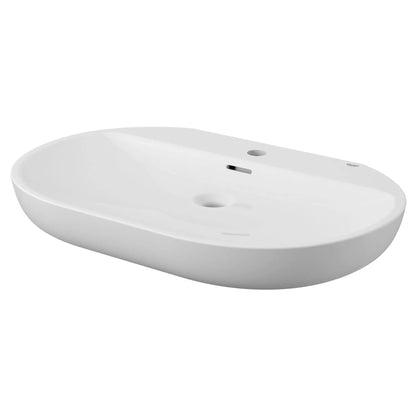 Grohe Essence 27" Single Hole Wall Mount Alpine White Bathroom Sink