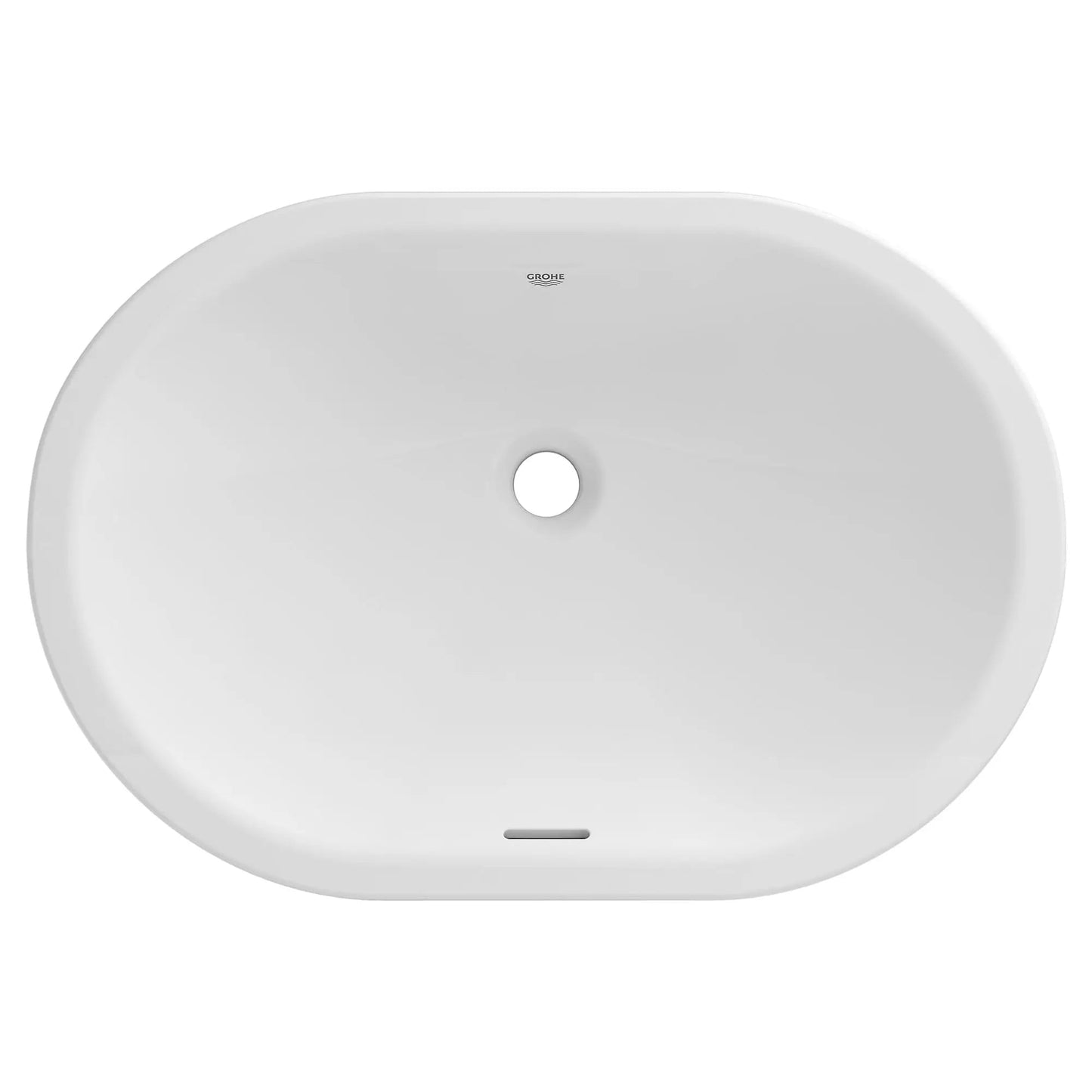 Grohe Essence 24" Oval Alpine White Undermount Bathroom Sink
