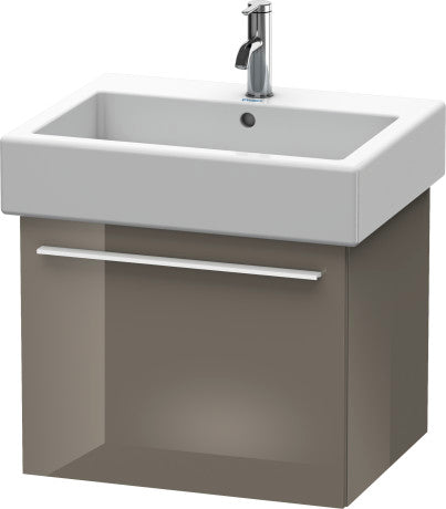Duravit X-Large 22" x 18" x 17" Flannel Gray Finish One Drawer Wall-Mounted Vanity Unit (XL604408989)