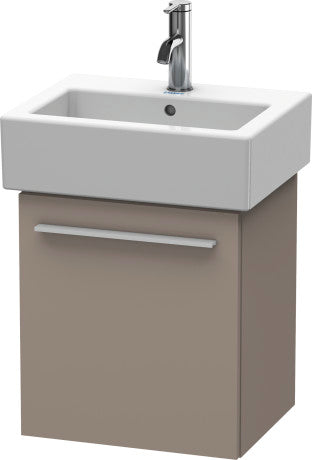 Duravit X-Large 16" x 17" x 13" Basalt Finish One Door Wall-Mounted Vanity Unit (XL6209L4343)