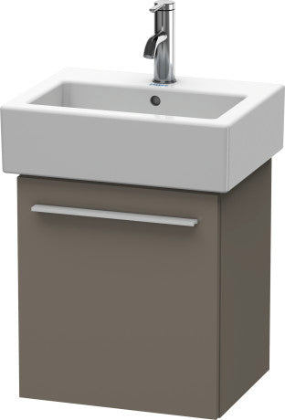 Duravit X-Large 16" x 17" x 13" Flannel Gray Finish One Door Wall-Mounted Vanity Unit (XL6209R9090)