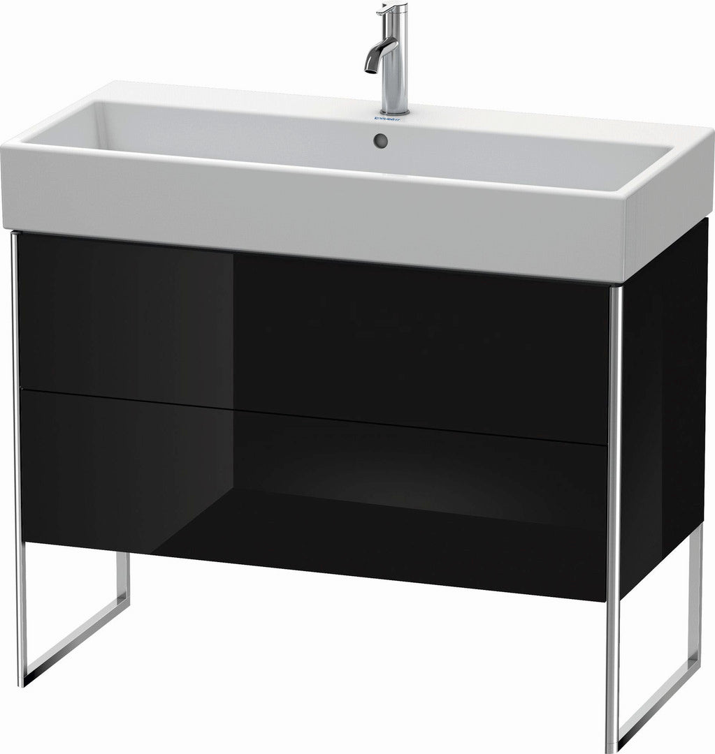 Duravit XSquare 39" Black Two Drawer Floorstanding Vanity Unit (XS447604040)